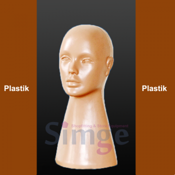 Plastic Female Long Head Mannequin