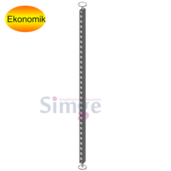 Shoe Store Display Front Metal Strut Double Surface With Slot