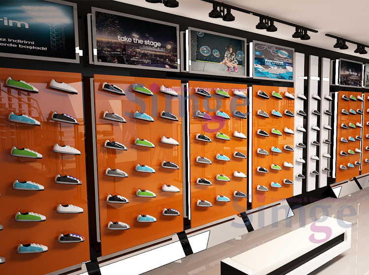 Shoe Store Wall Shelving Systems