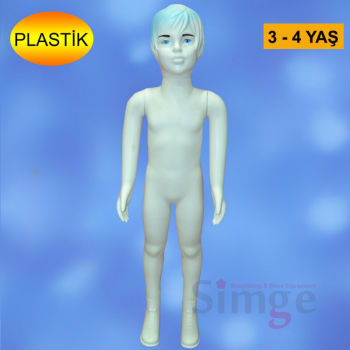 Plastic Girl Child Height Mannequin 3 - 4 Years Old