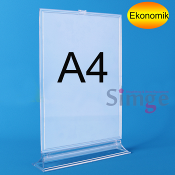 A4 Flat Promotional Table Top and Shelf Top Price Label Holder