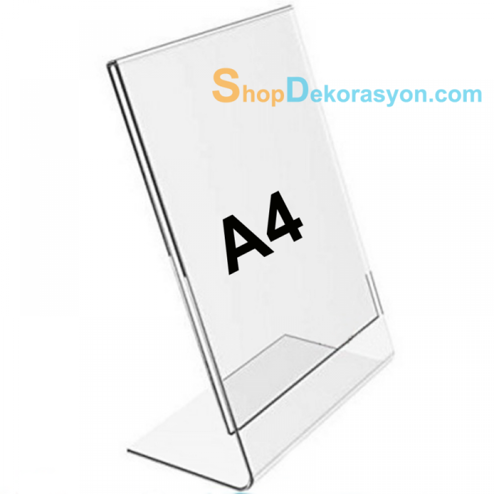  Table and Shelf Top A4 Plexiglass Price Tag